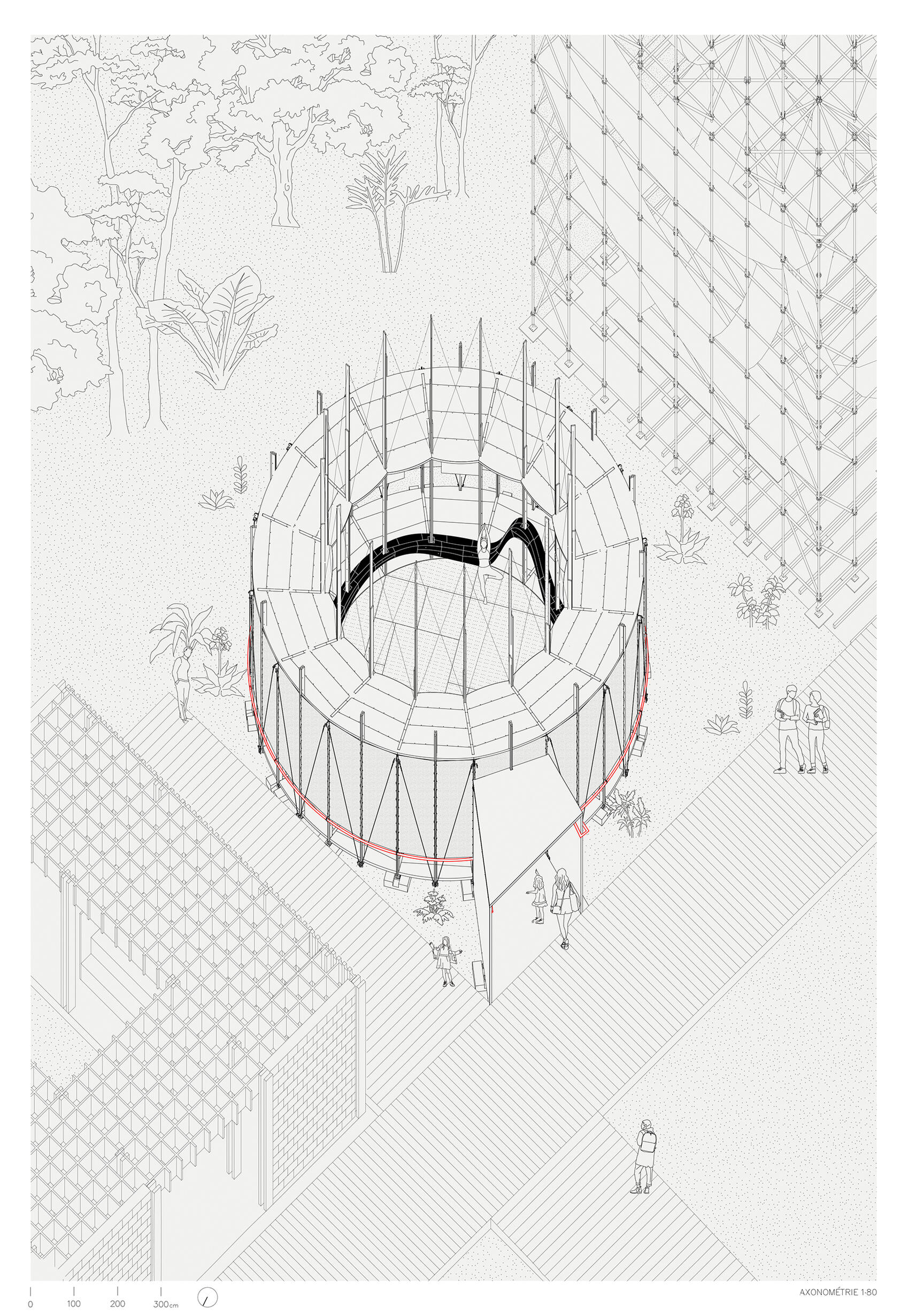 Pavillon LA ROUTINE - Archi-Folies 2024 Pavillon LA ROUTINE - Archi-Folies 2024