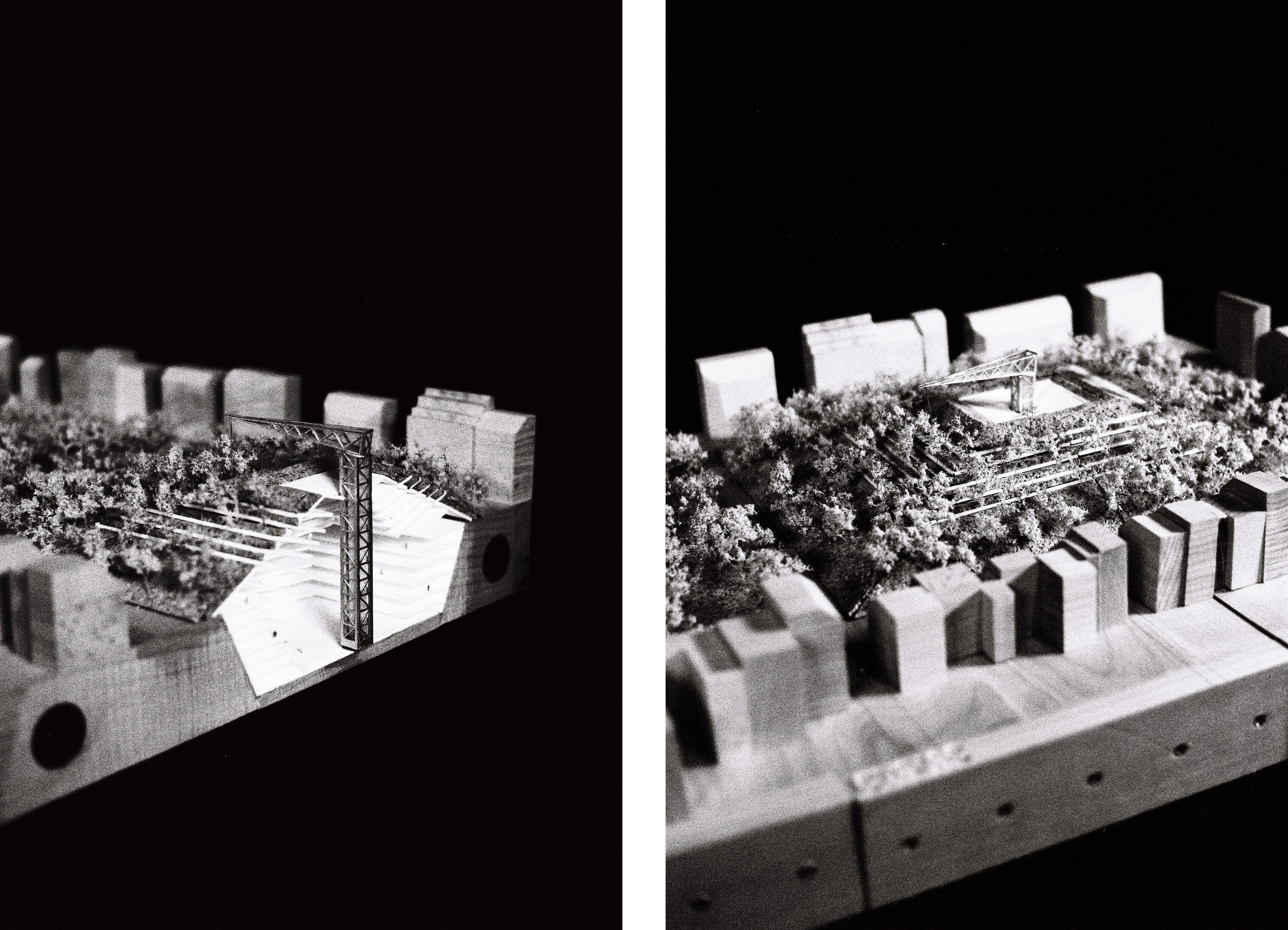 Claude Parent - Maquette Tumulus Urbain - Concours Beaubourg 1971 (Académie d'Architecture)