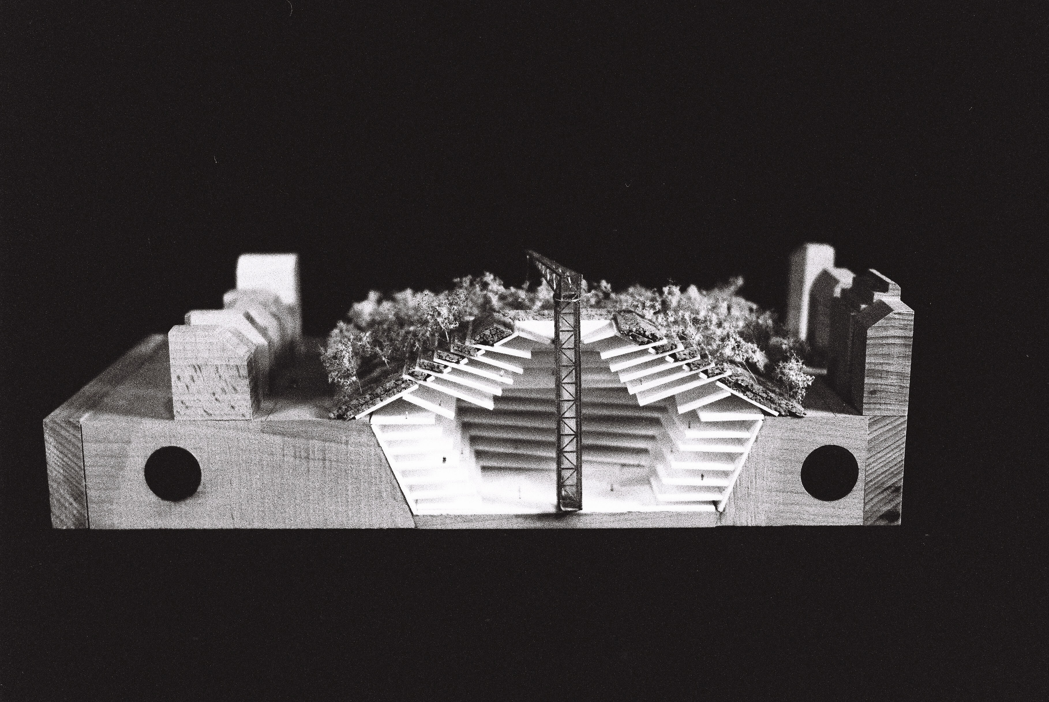Claude Parent - Maquette Tumulus Urbain - Concours Beaubourg 1971 (Académie d'Architecture)
