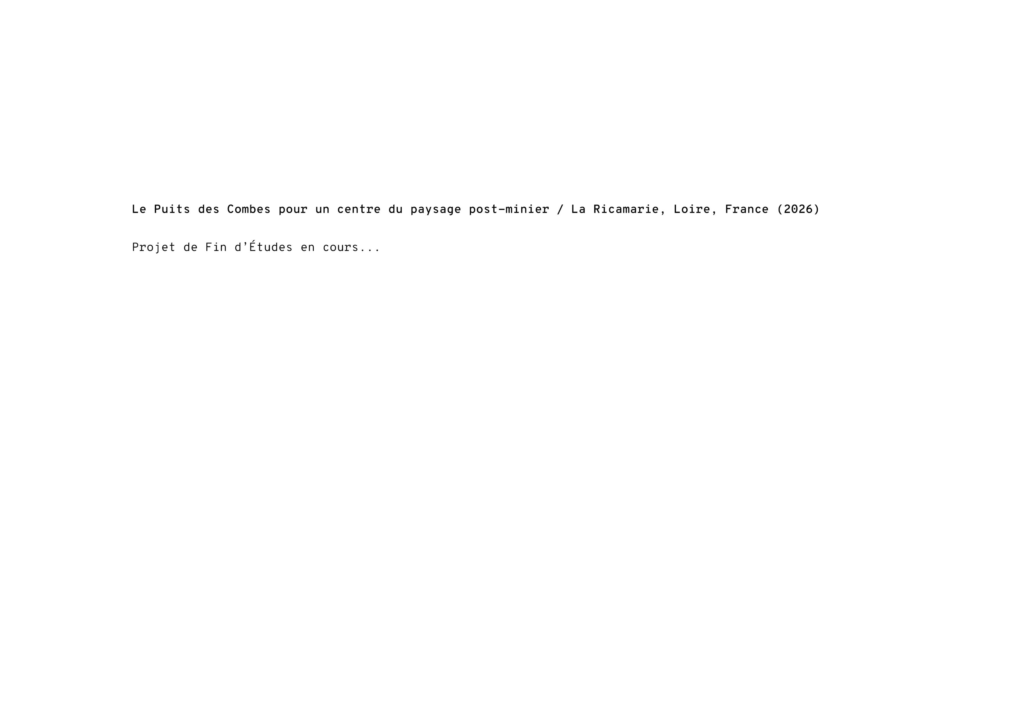 Le Puits des Combes - Texte