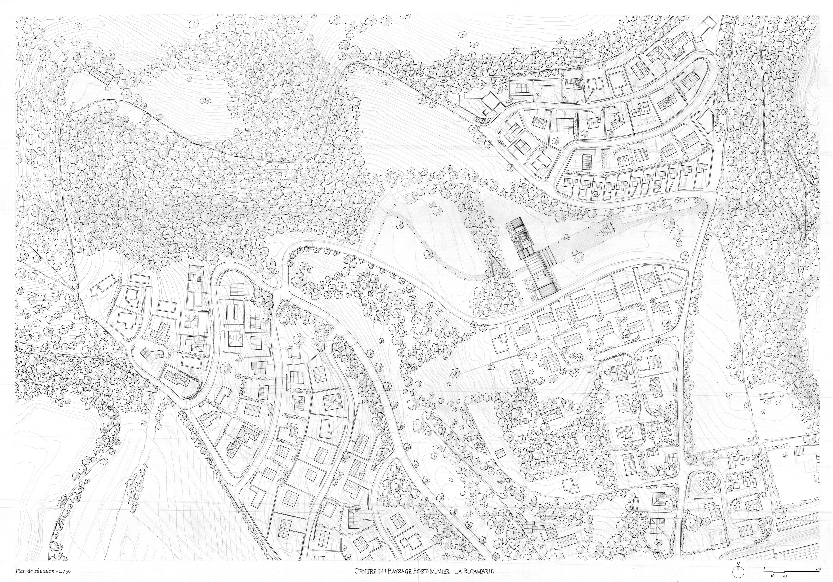 Le Puits des Combes - Plan de situation 750
