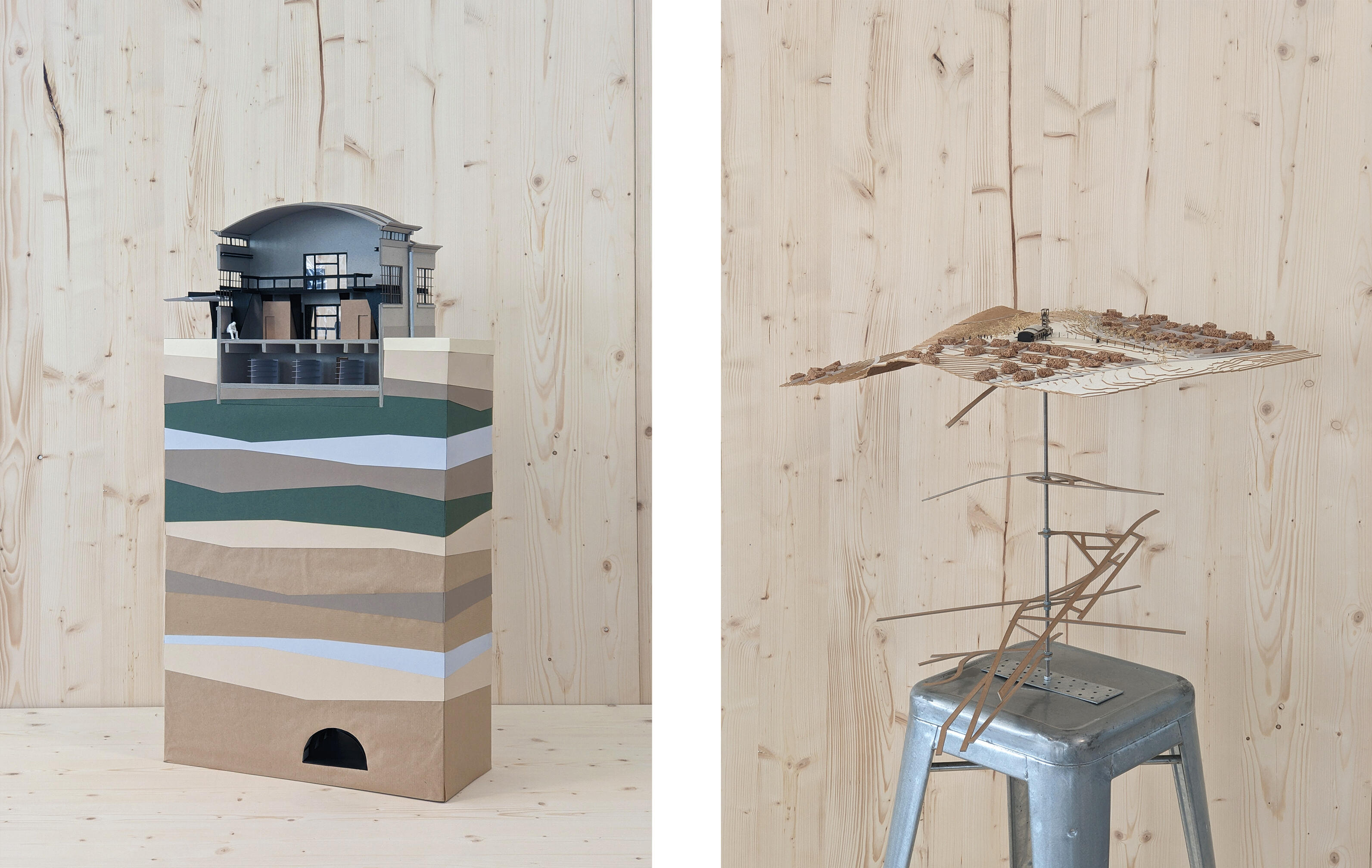 Le Puits des Combes - Maquettes